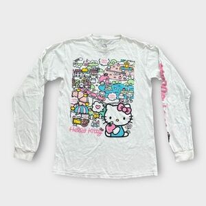 Hello Kitty Colorful Graphic Long Sleeve Tee